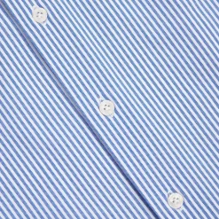 Orian Active Stretch Shirt Blue Striped