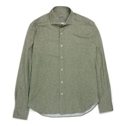 Orian Cotton Stretch Shirt Green