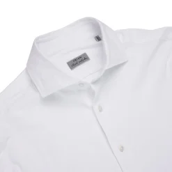 Orian Cotton Stretch Shirt White