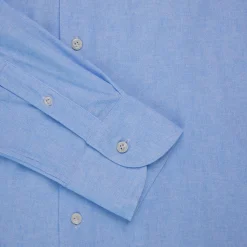 Orian Cotton Stretch Shirt Light Blue