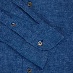Orian Cotton Stretch Shirt Blue