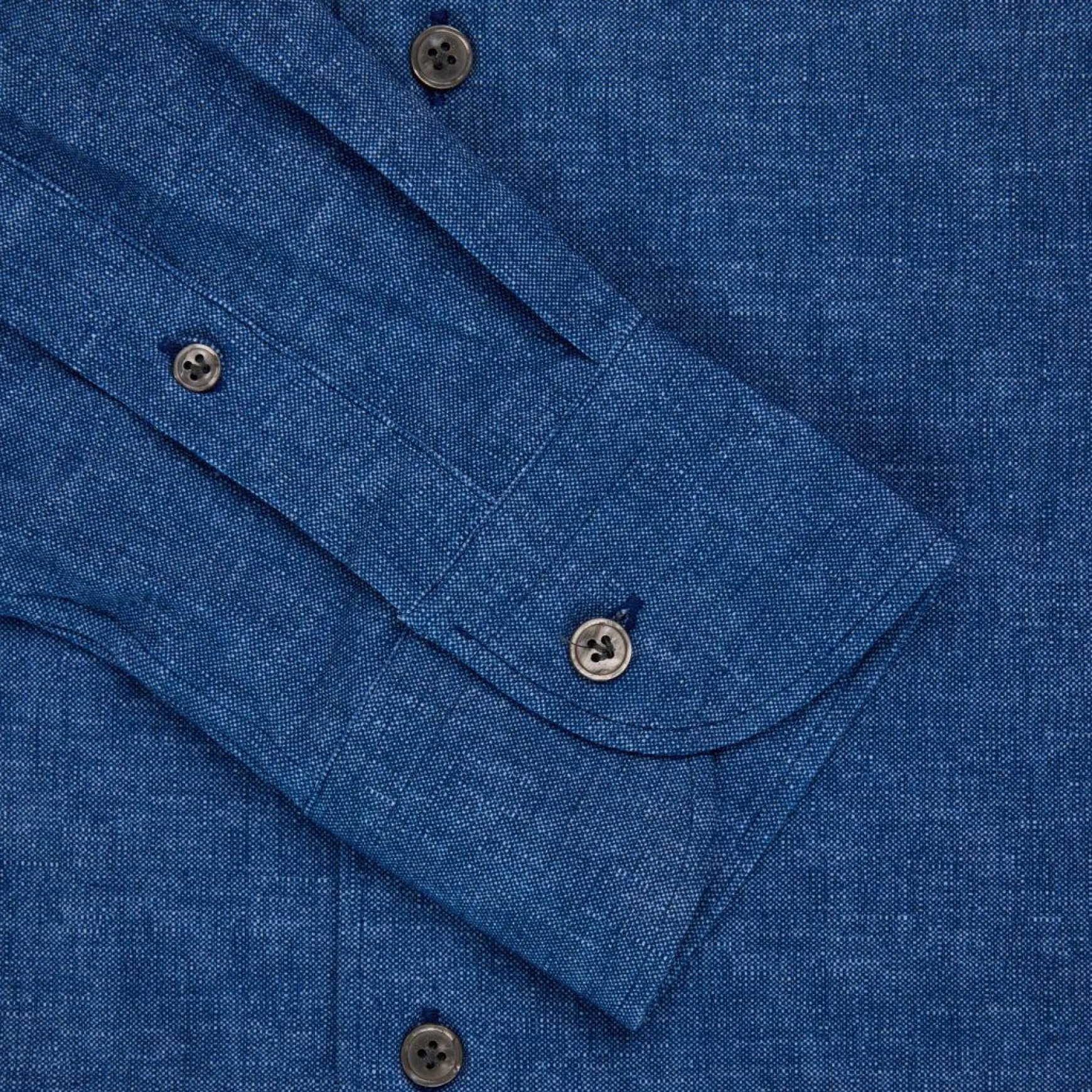 Orian Cotton Stretch Shirt Blue