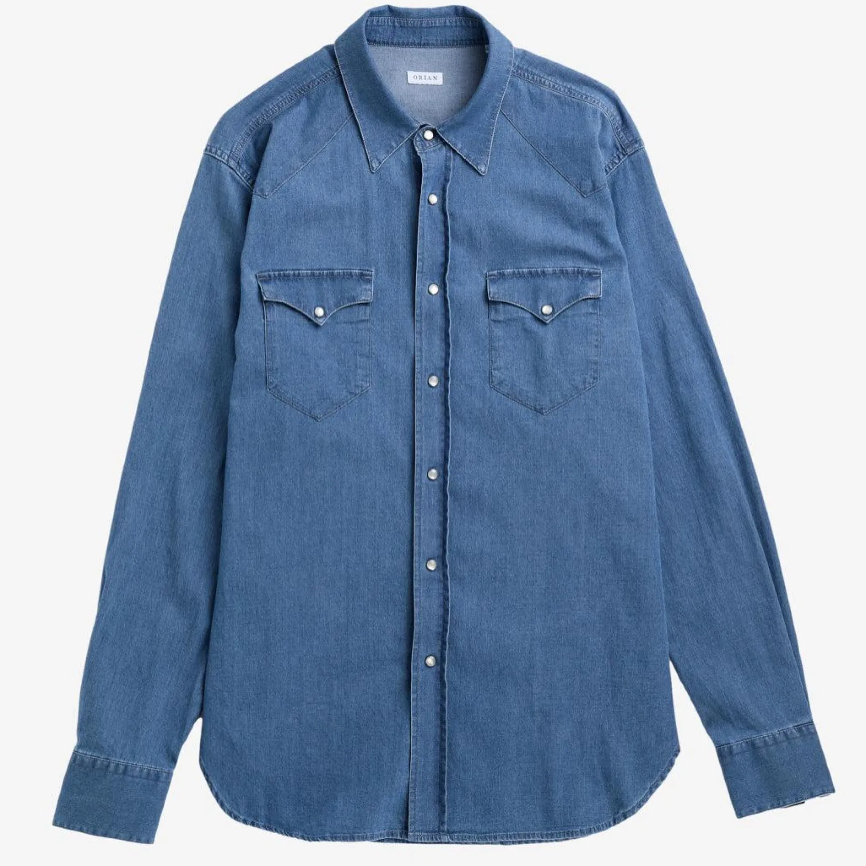 Orian Denim Western Shirt Blue
