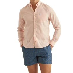 Piqué Washed Shirt Orange