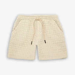 Porto Waffle Shorts Ecru