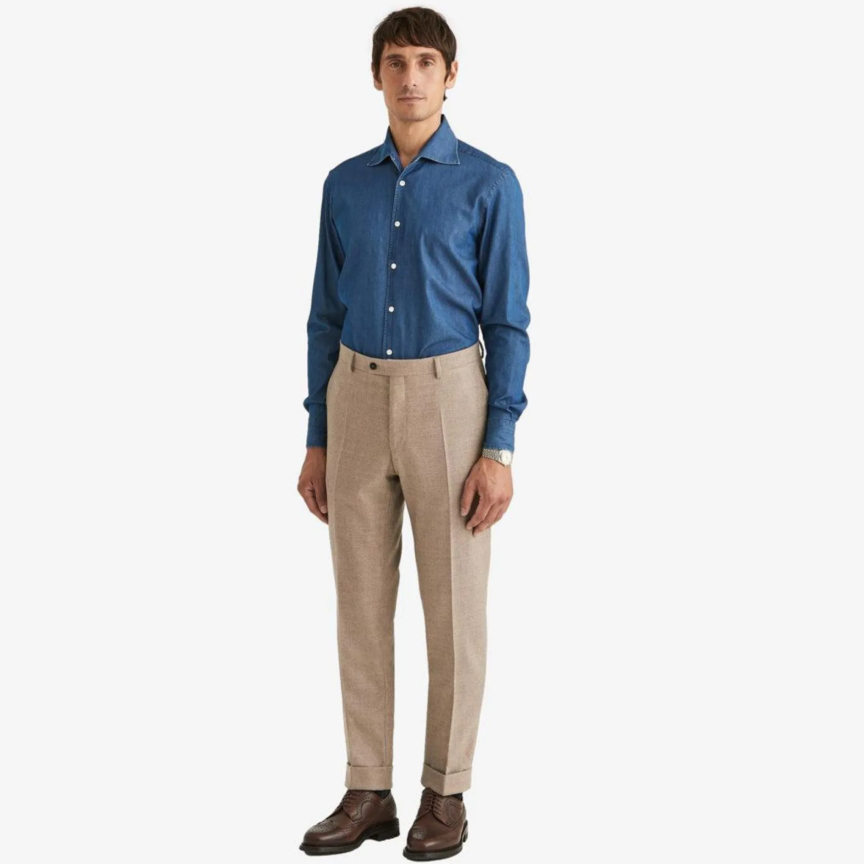 Prestige Flannel Trouser Khaki