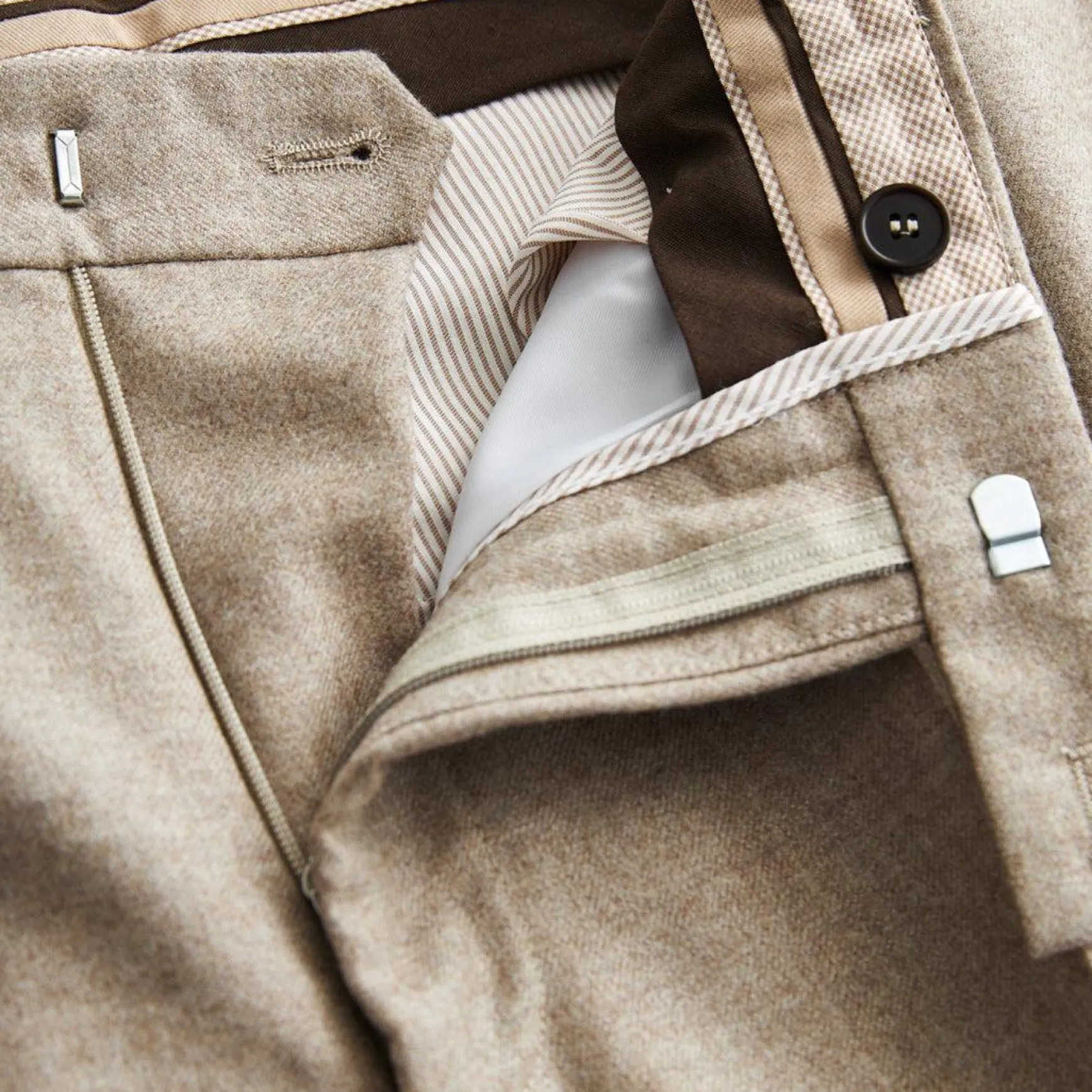 Prestige Flannel Trouser Khaki