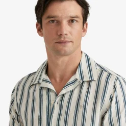 Printed Short Sleeve Shirt Blue