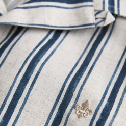 Printed Short Sleeve Shirt Blue