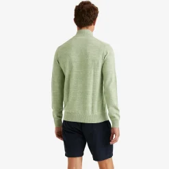 Randall Cotton Half Zip Green
