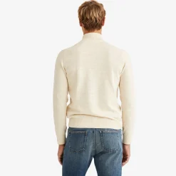 Randall Cotton Half Zip Offwhite