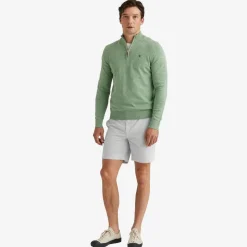 Randall Cotton HalfZip Grønn