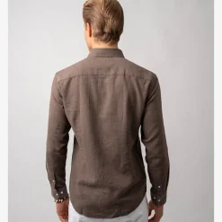 Rustic Flannel Shirt Brown