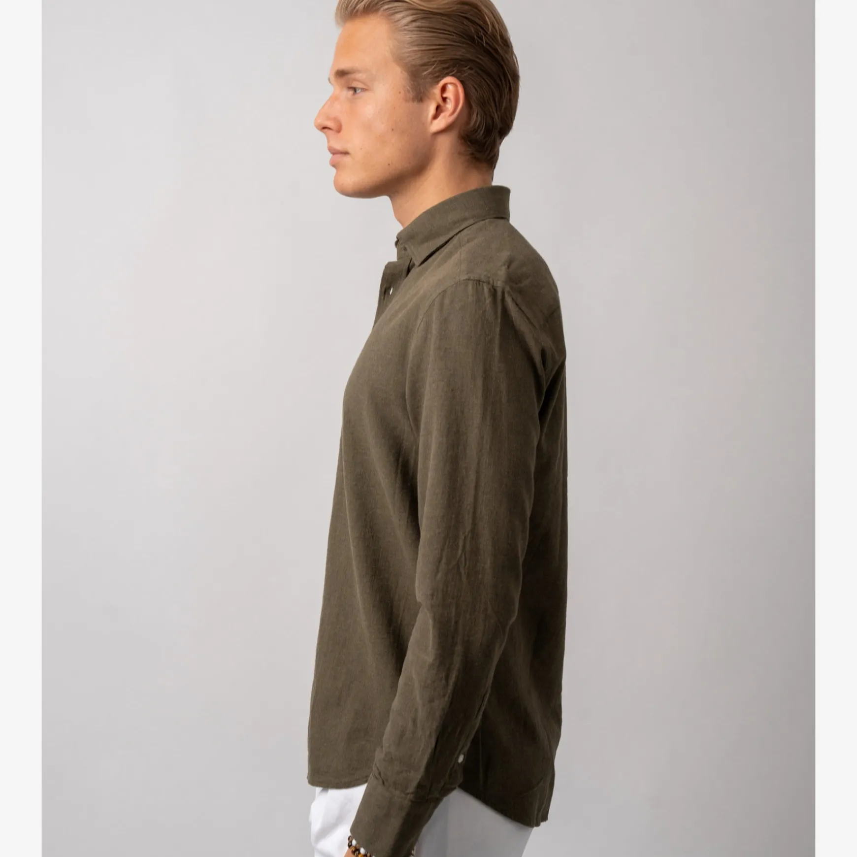 Rustic Flannel Shirt Green