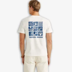 Seaton Mixed Tee White