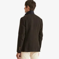 Soft Lambswool Jacket Brown