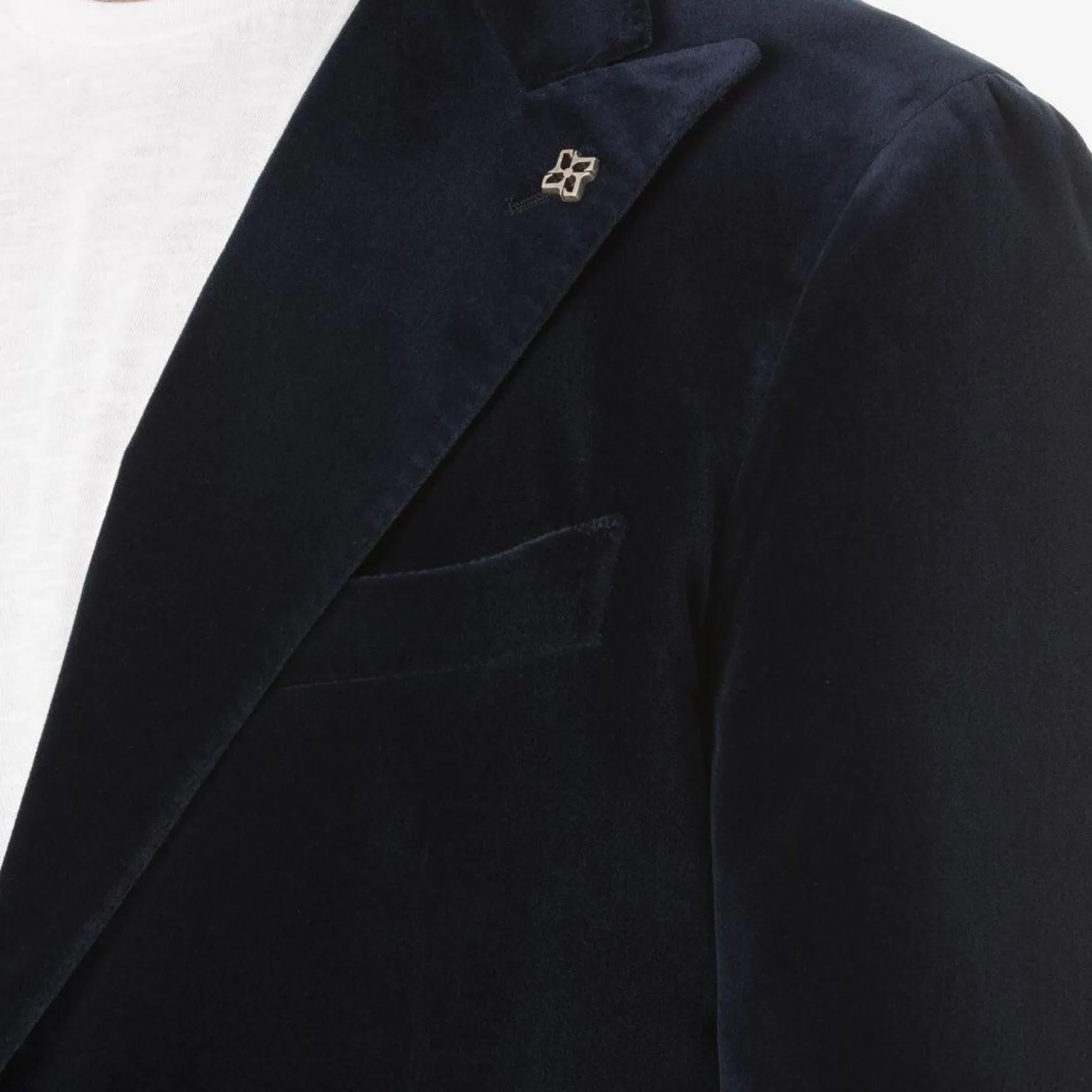 Tagliatore Velvet Jacket Blue