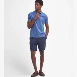 Tartan Pique Polo Chambray