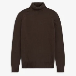 Trani Wool/Cashmere Turtleneck Coffee