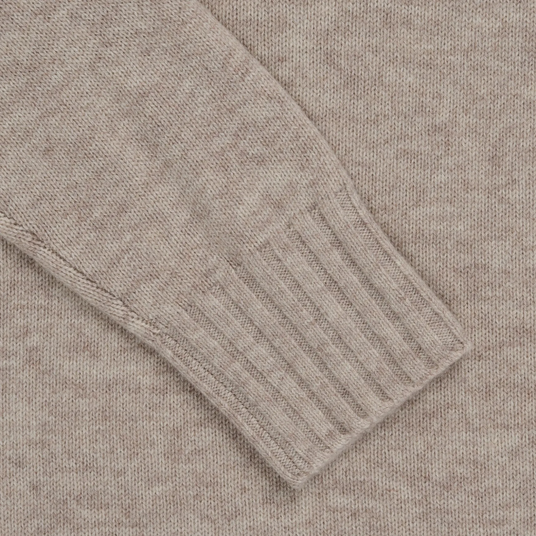 Trani Wool/Cashmere Turtleneck Porridge
