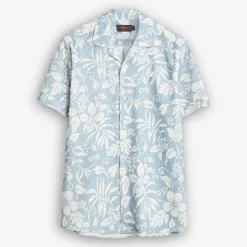 Tropical Short Sleeve Shirt Blue