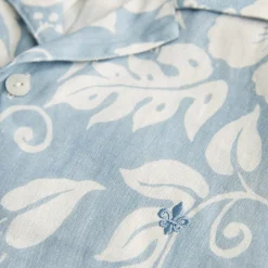 Tropical Short Sleeve Shirt Blue