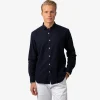 Twill Brushed Cotton Shirt Navy