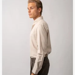 Twill Brushed Cotton Shirt Sand