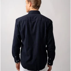 Twill Brushed Cotton Shirt Navy