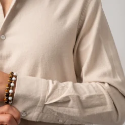 Twill Brushed Cotton Shirt Sand