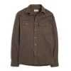 Twill Overshirt Dark Olive