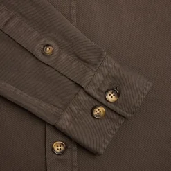 Twill Overshirt Dark Olive