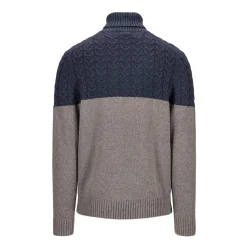 Twotone Turtleneck Grey/Blue