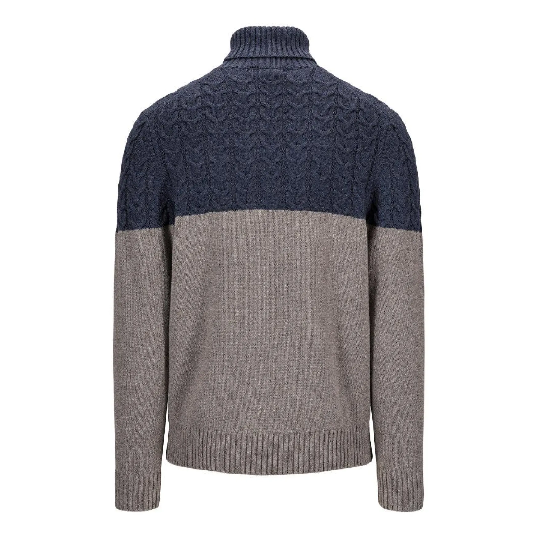 Twotone Turtleneck Grey/Blue
