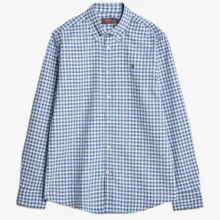 Watts Flannel Check Shirt Blue
