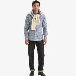 Watts Flannel Check Shirt Blue