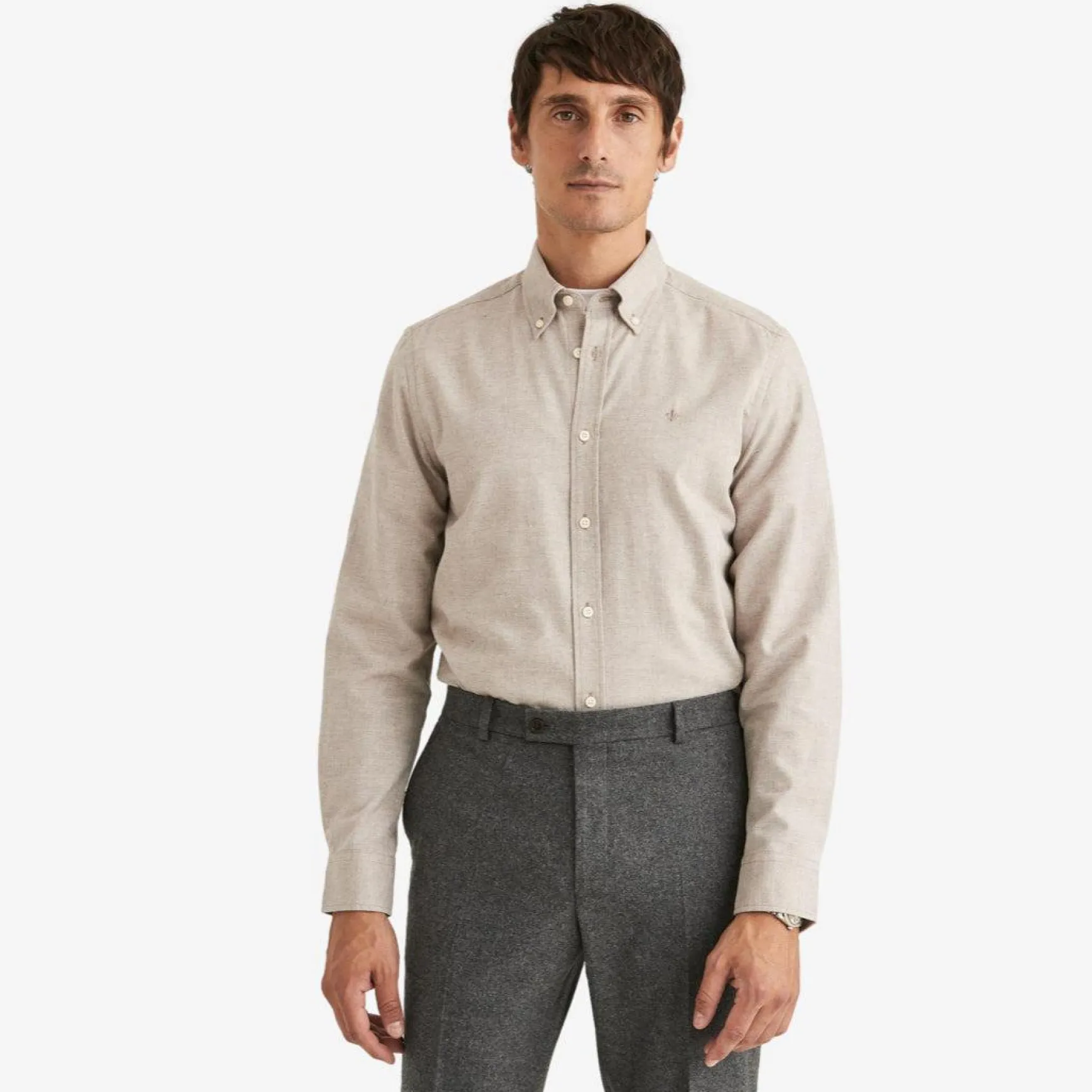 Watts Flannel Shirt Khaki