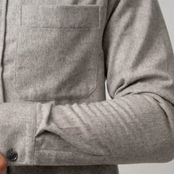 Wool Overshirt Light Grey