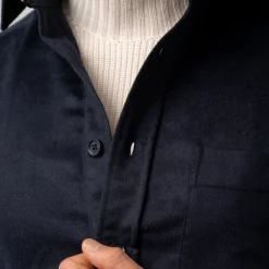 Wool Overshirt Navy